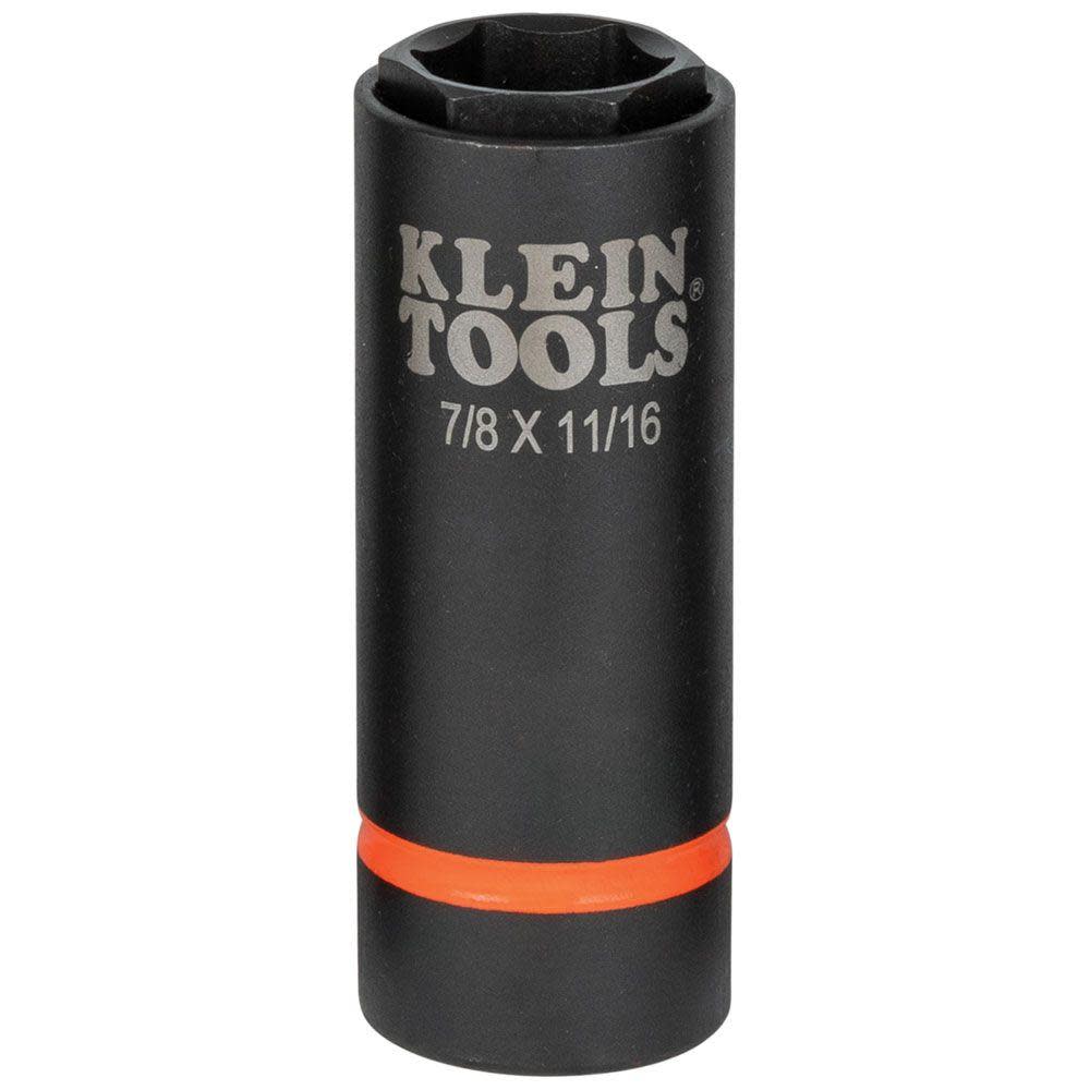 Klein Tools 2-in-1 Socket 7/8″ X 11/16″ 6 Pt - Flockneti