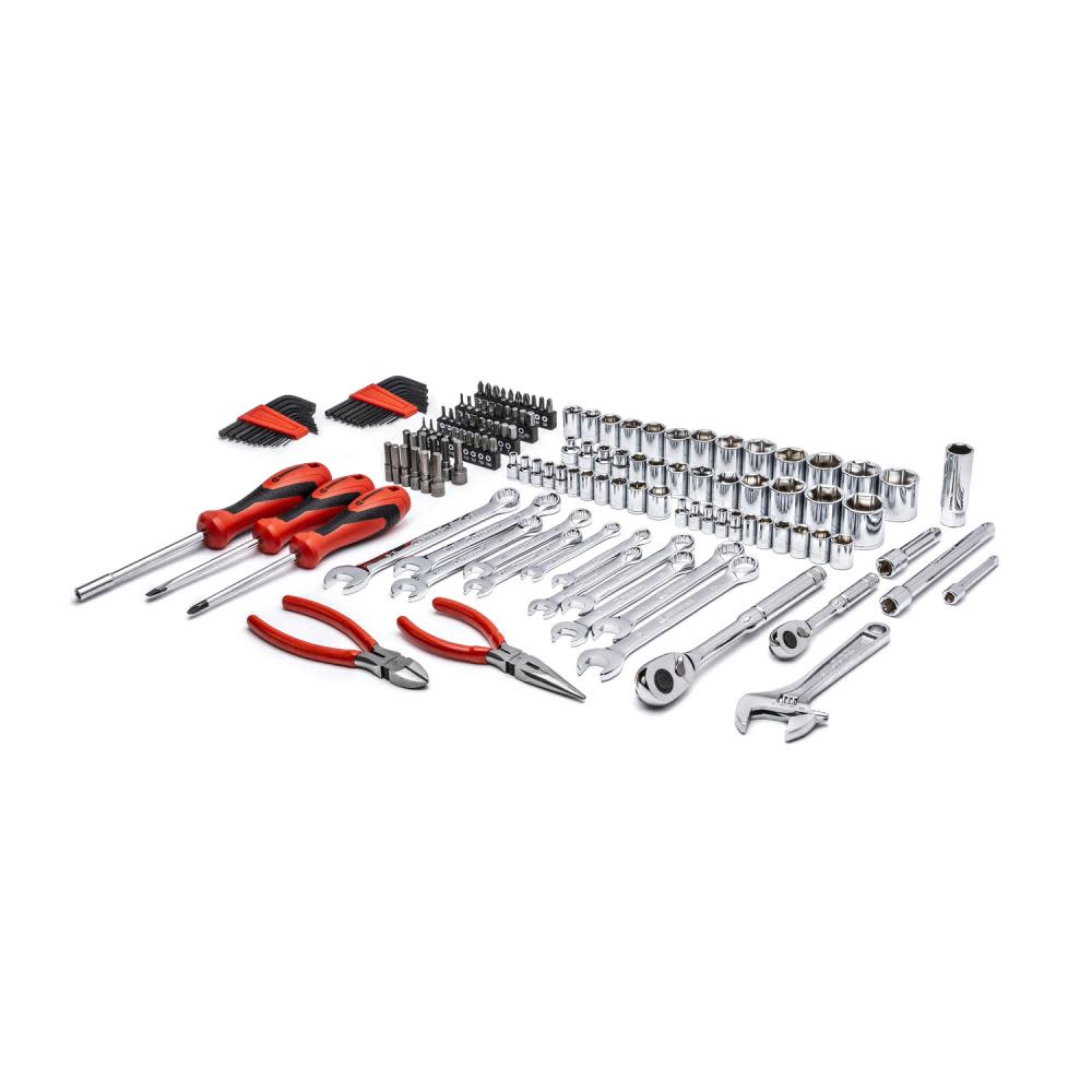 Crescent 150 Pc. 1/4″ and 3/8″ Drive 6 Point SAE/Metric Professional Tool Set - Flockneti