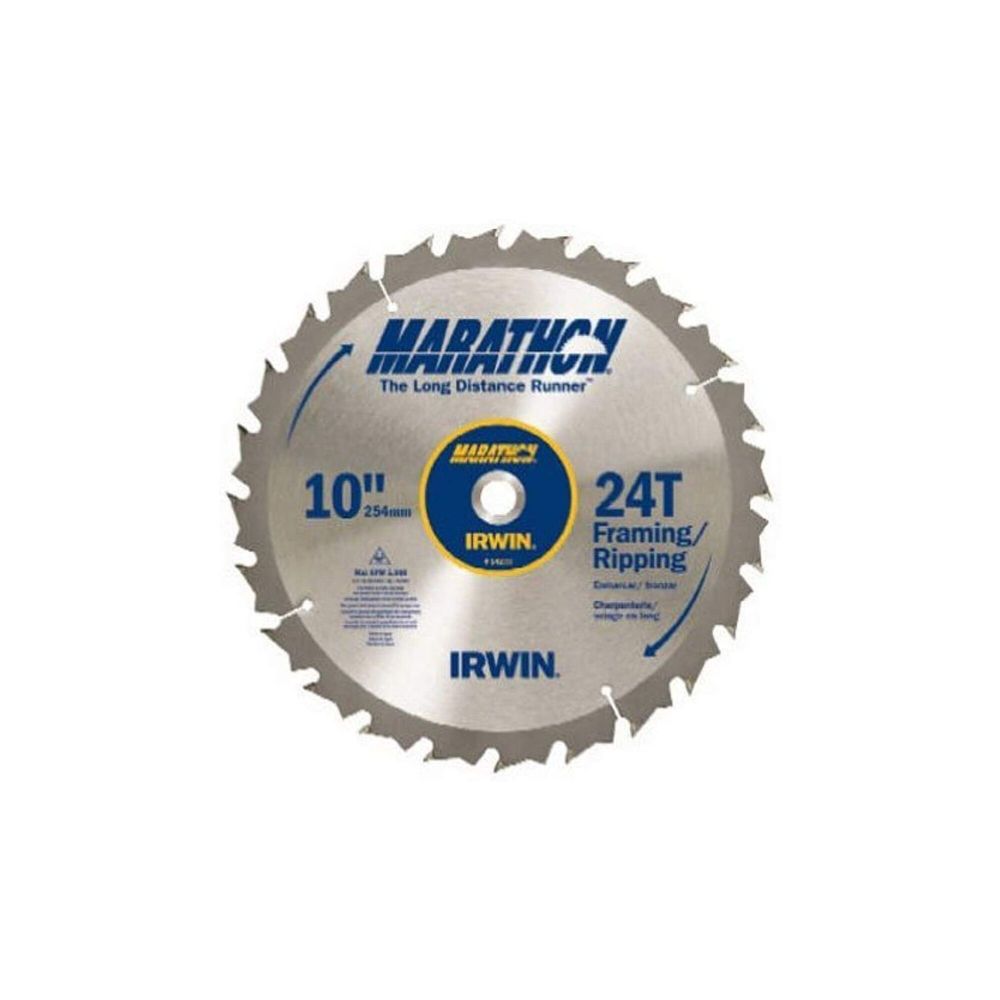 Irwin Marathon Carbide Table/Miter Circular Blade 10″ 24T - Flockneti