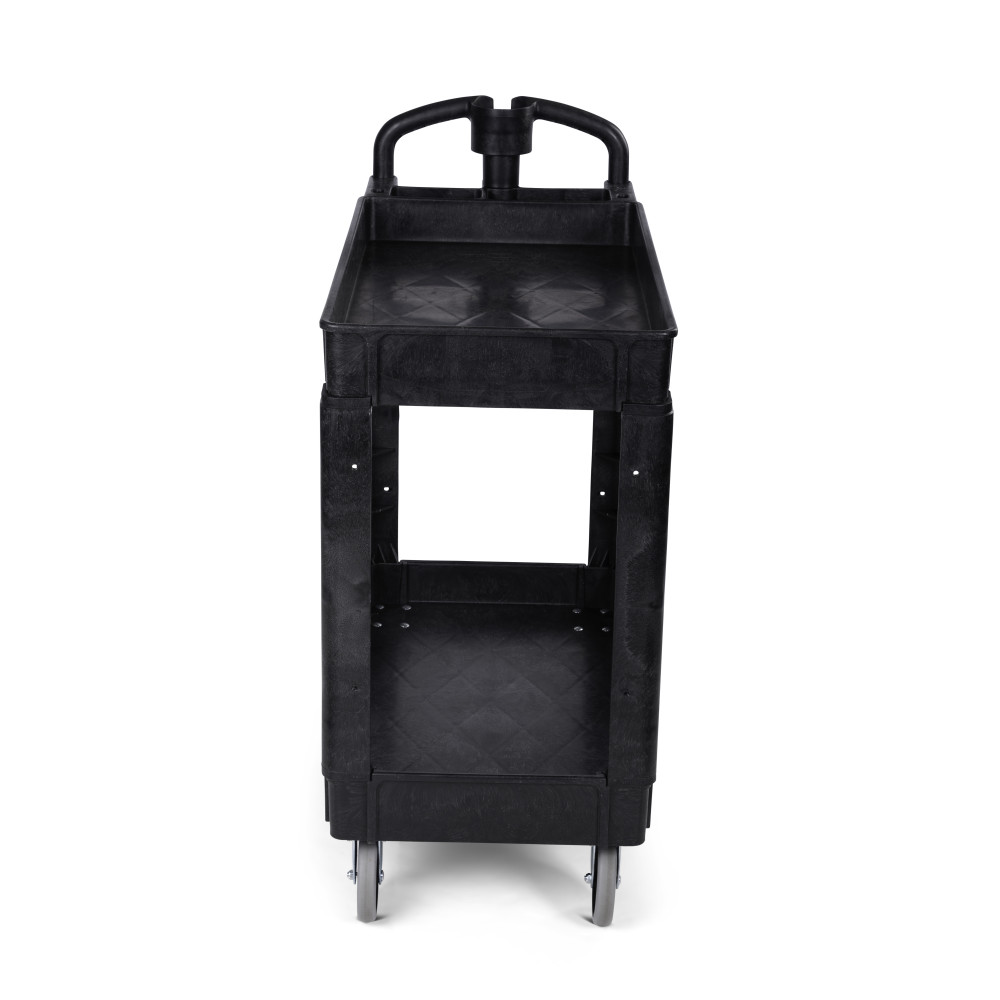 Toter Material Handling Utility Cart with Lipped Top and Ergo Handle - Flockneti