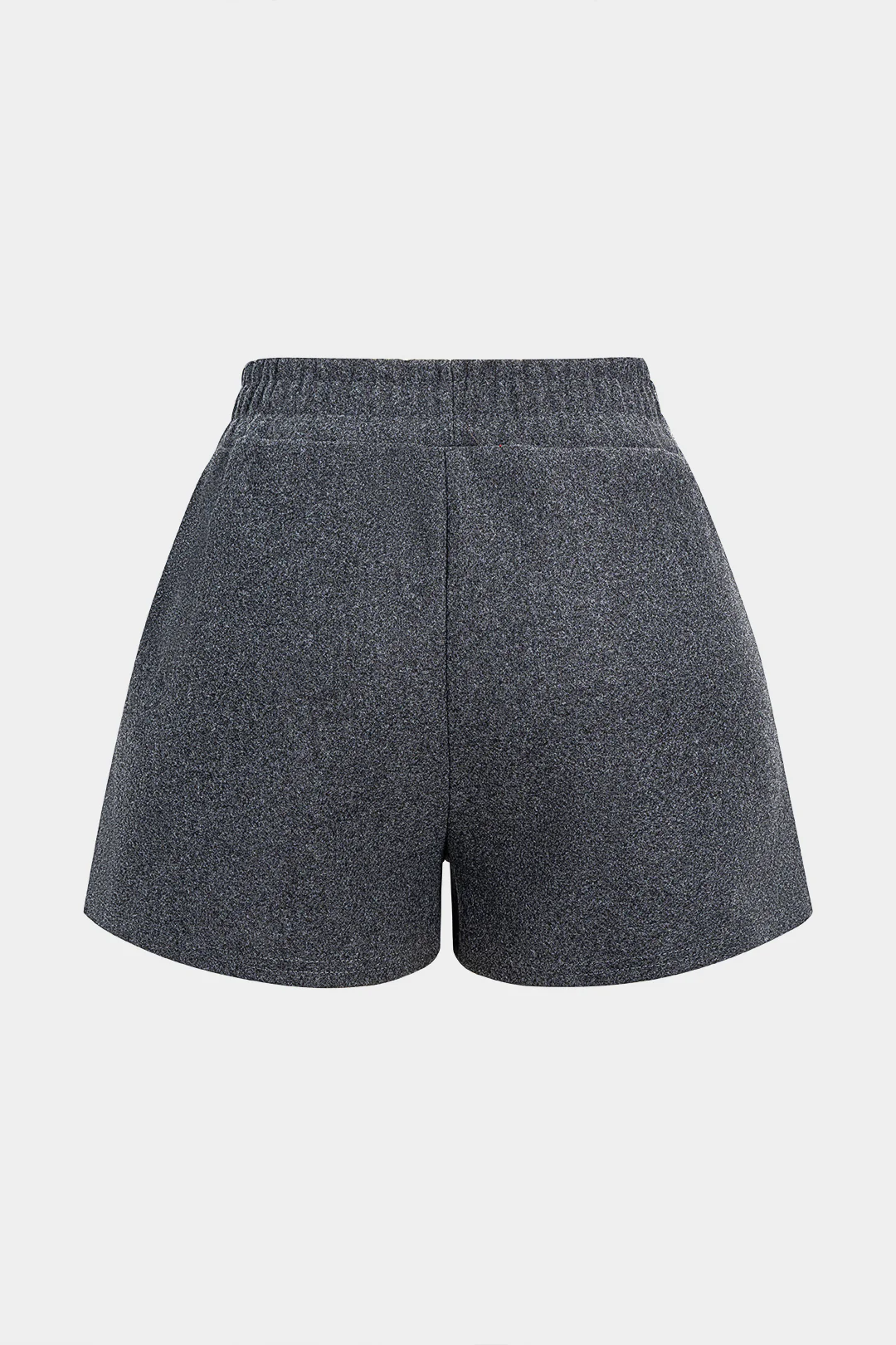 Fur Ball Pocket Wide Leg Shirred Waistband Shorts - Flockneti