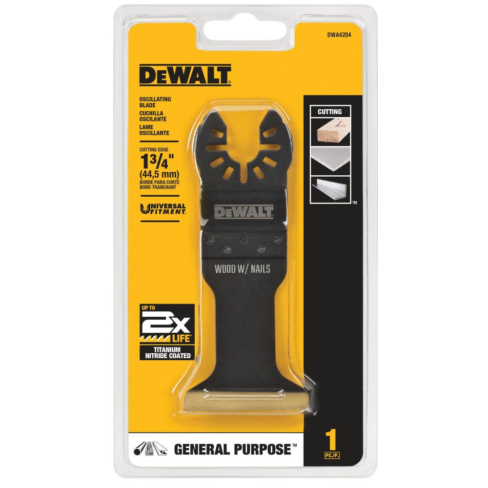 DEWALT Wide Titanium Oscillating Wood with Nails Blade - Flockneti
