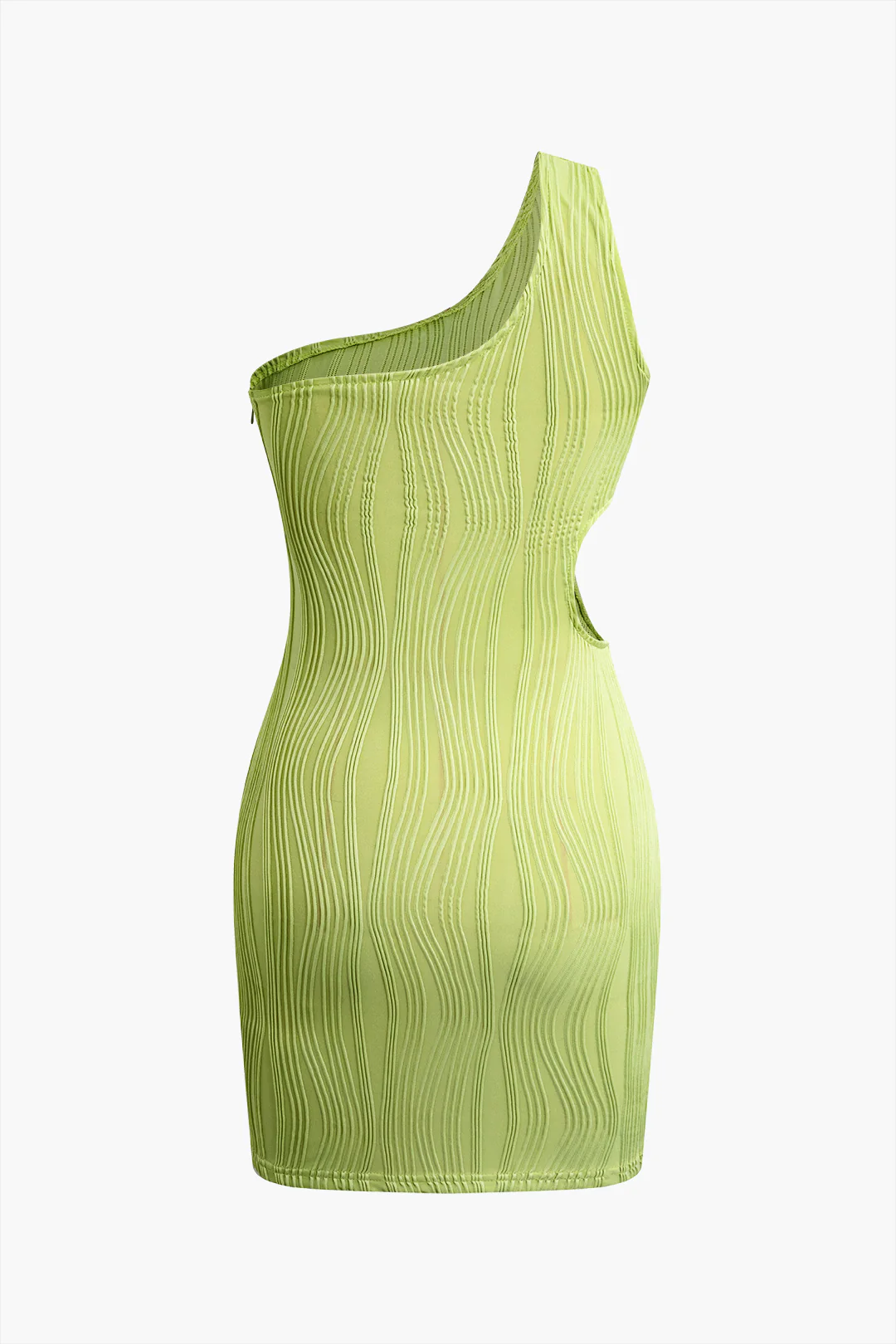 One-Shoulder Cut Out Sleeveless Mini Dress - Flockneti