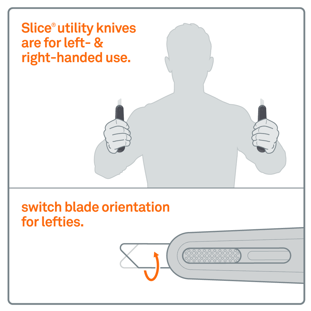 Slice Utility Knife Auto Retractable Nylon Handle - Flockneti
