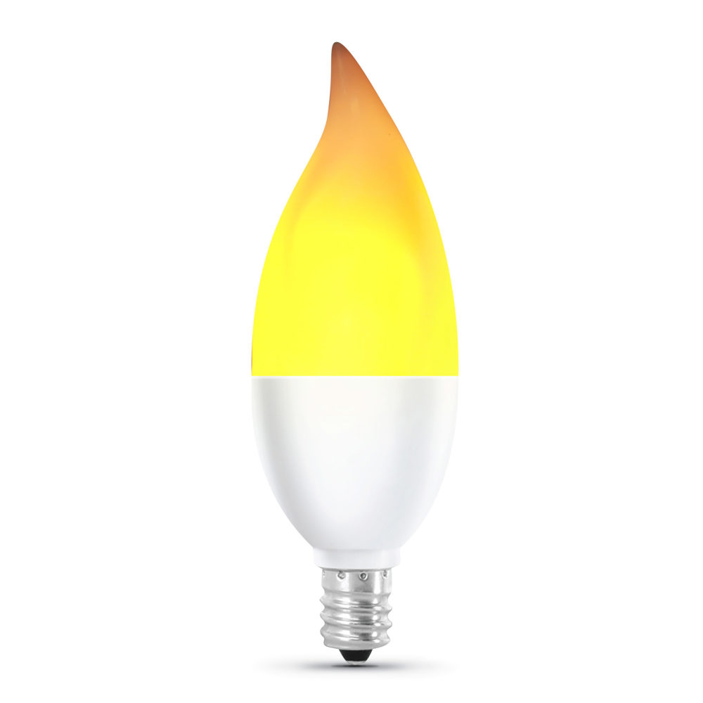 Feit Electric 2W E12 LED Flame Tip Effect Bulb 2pk - Flockneti