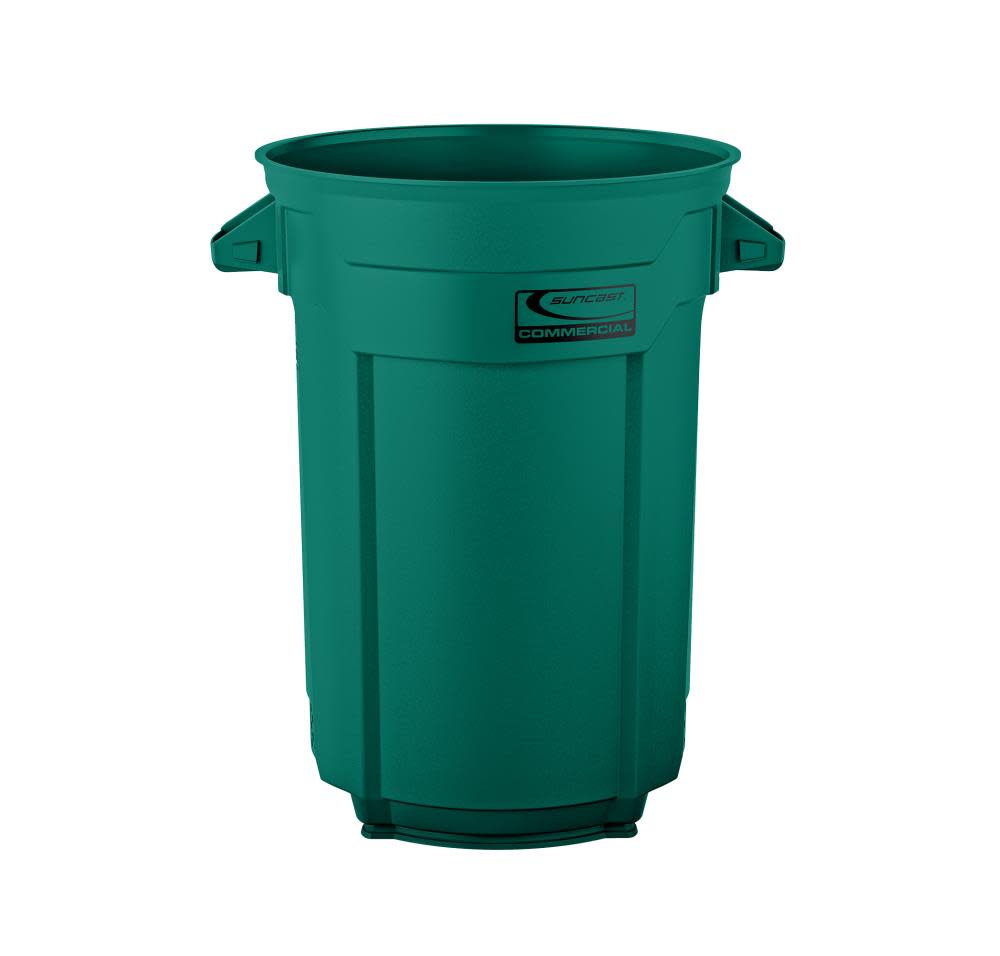 Suncast Plastic Utility Trash Can – 44 Gallon Green - Flockneti