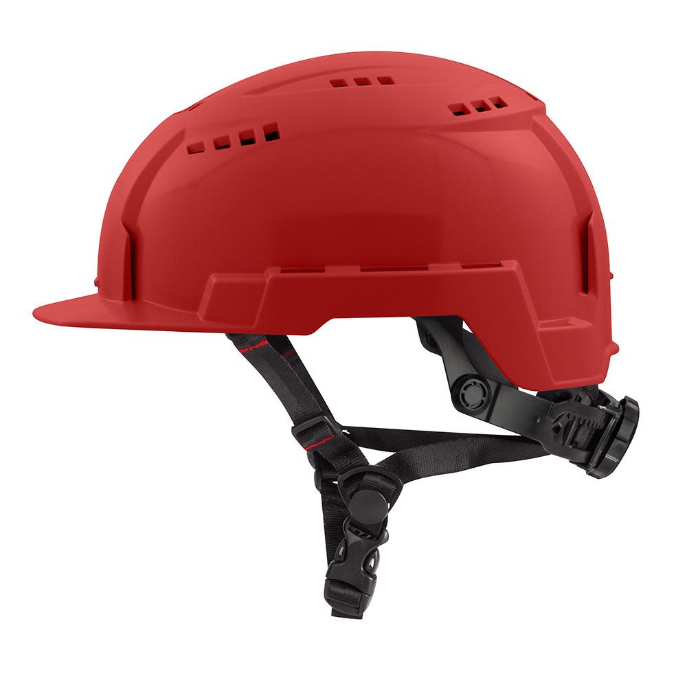 Milwaukee Red Front Brim Vented Helmet with BOLT Class C - Flockneti