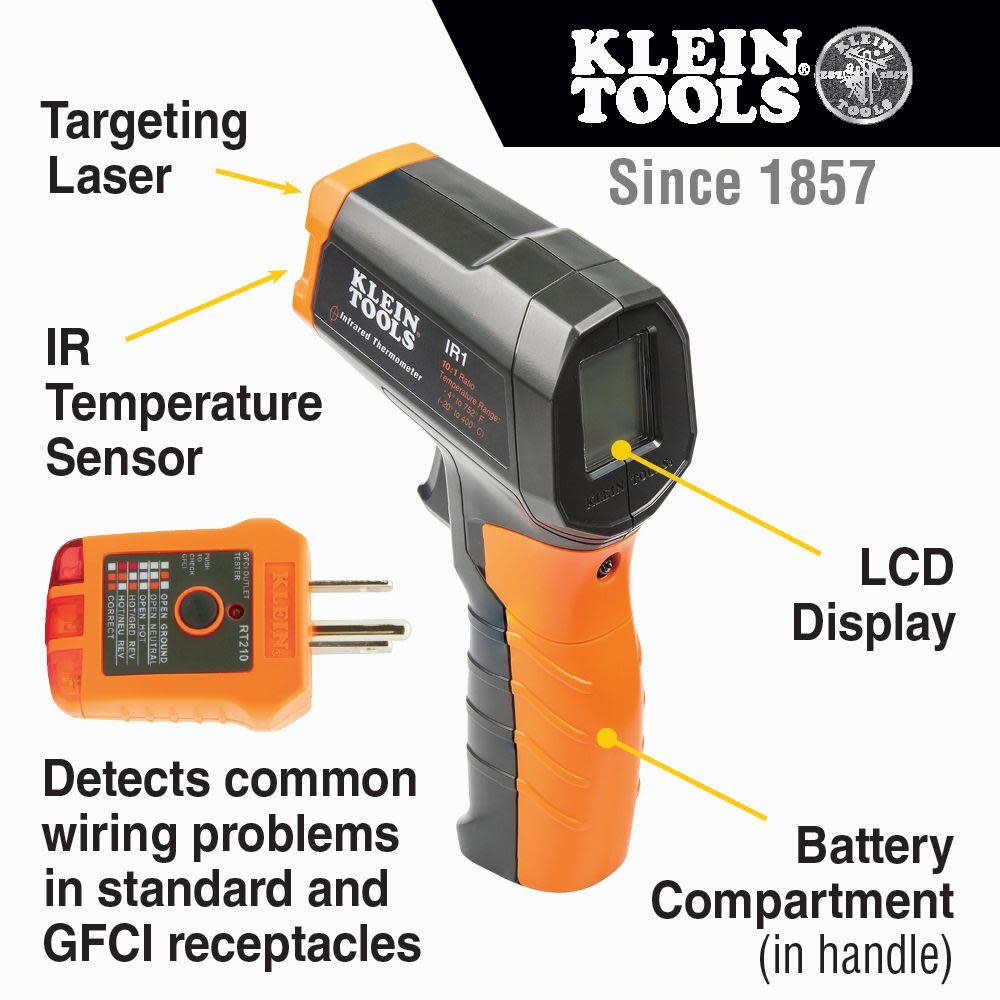 Klein Tools Infrared Thermometer Inspection Kit - Flockneti