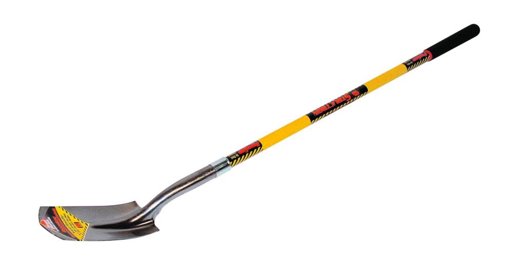 Structron Trenching Shovel Yellow Fiberglass Handle Cushion Grip - Flockneti