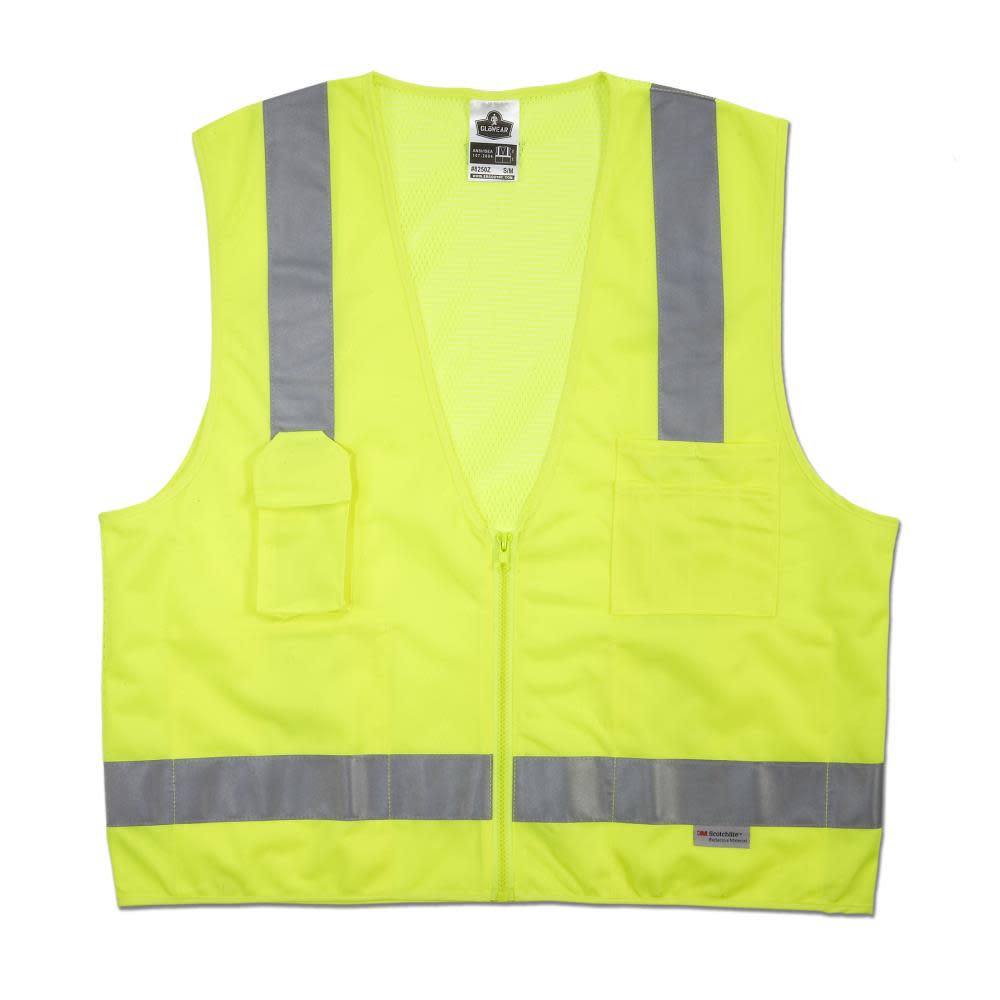 Ergodyne GloWear 8250Z Class 2 Surveyors Vest - Flockneti