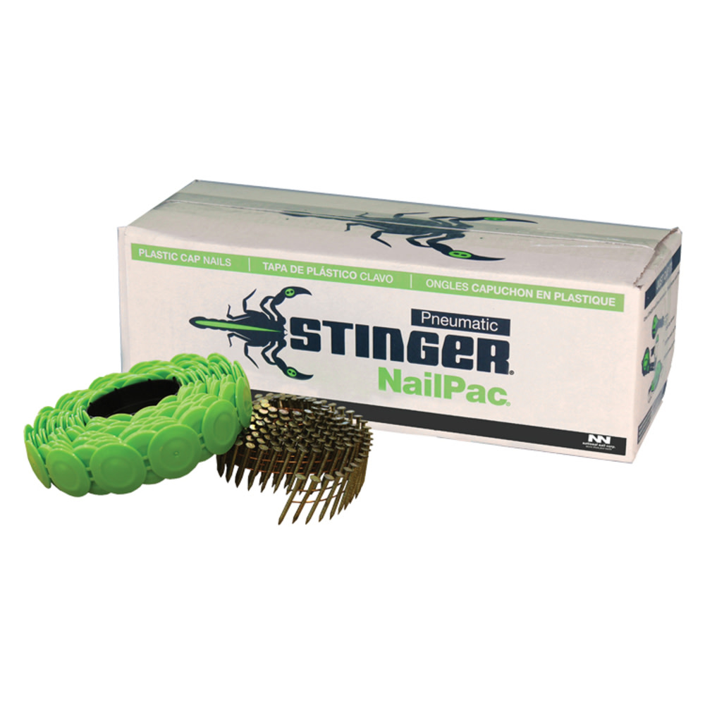 Stinger NailPac for CN100 1″ Nails & Caps 2000ct - Flockneti