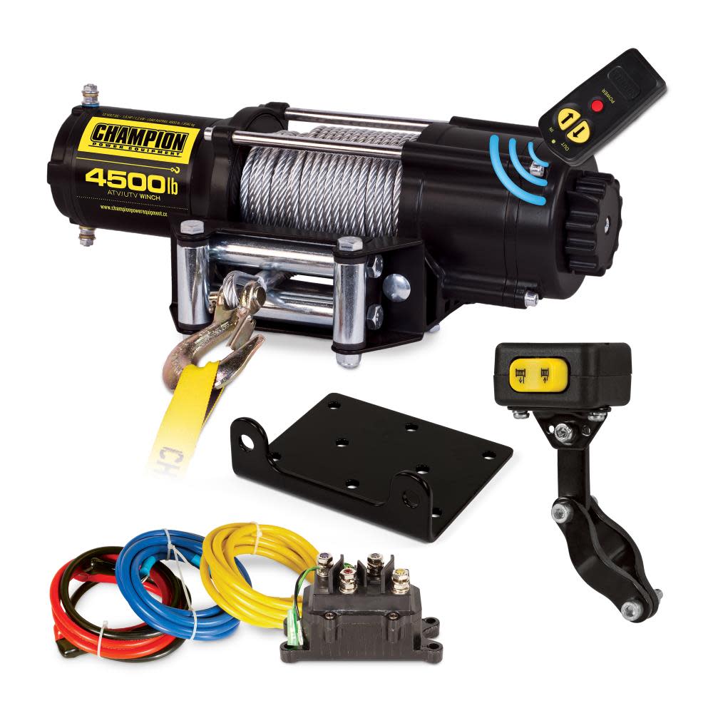 Champion Power Equipment 4500-l ATV/UTV Wireless Winch Kit - Flockneti