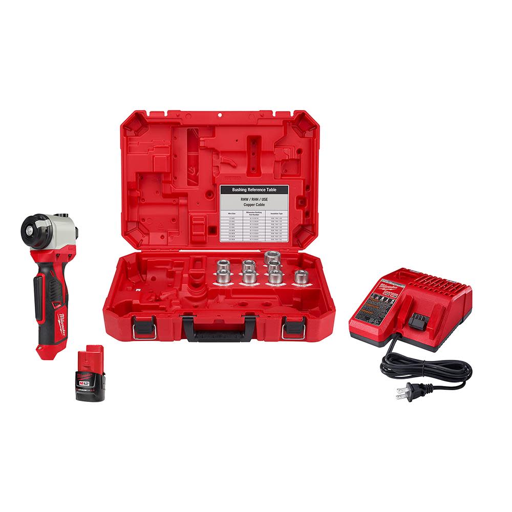 Milwaukee M12 Cable Stripper Kit for Cu RHW / RHH / USE - Flockneti
