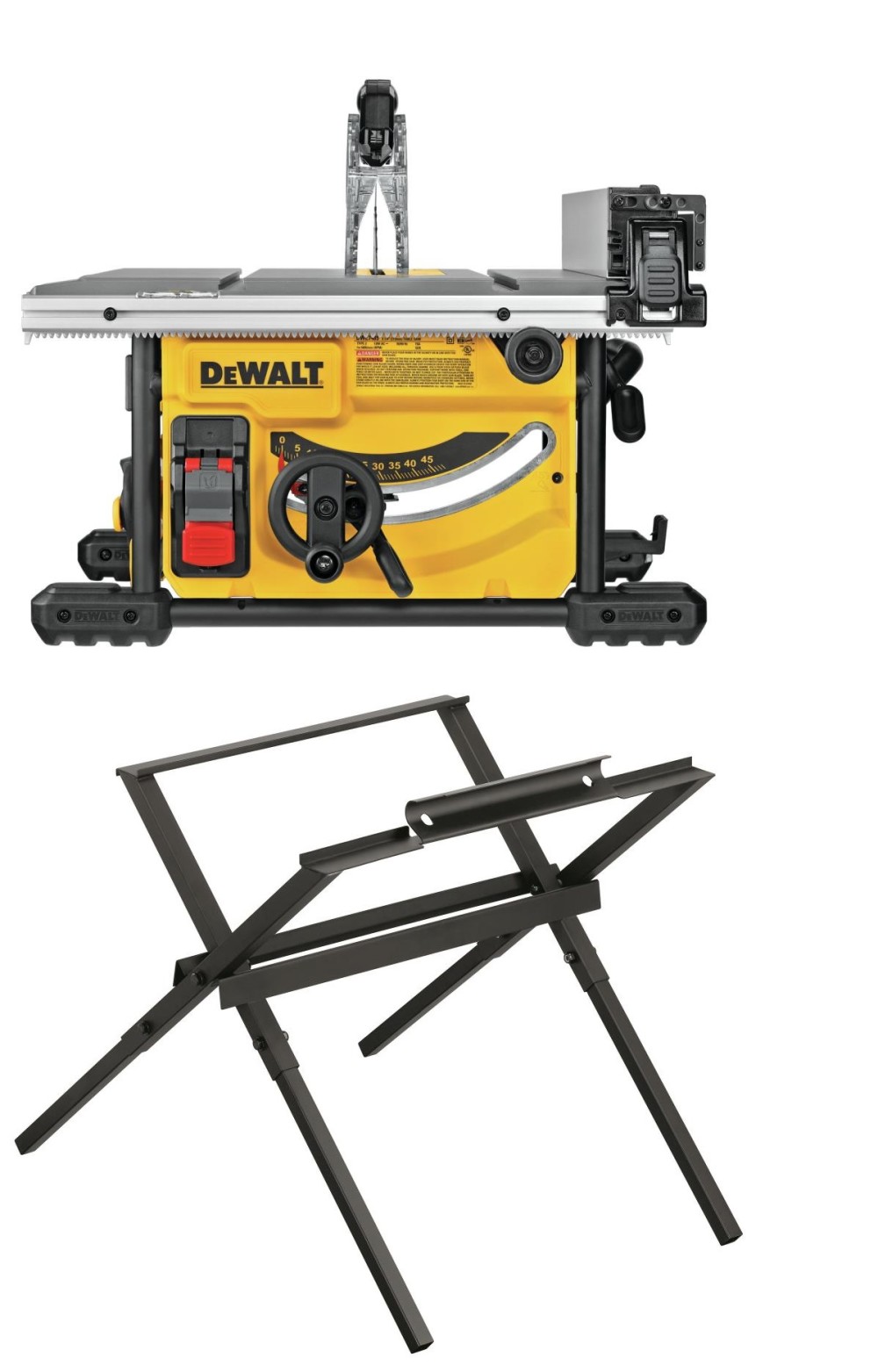 DEWALT 8 1/4″ Jobsite Table Saw Compact with Stand Bundle - Flockneti
