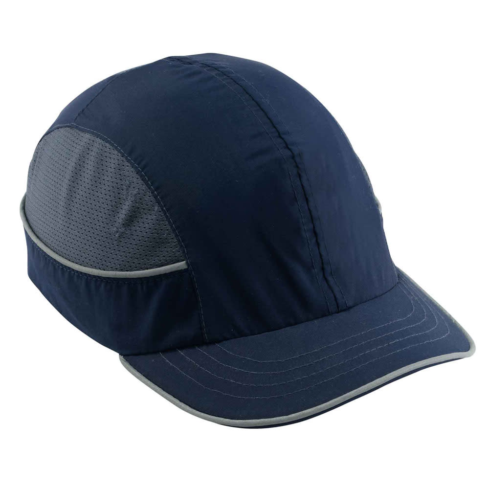 Ergodyne Skullerz 8950 Navy Short Brim Bump Cap - Flockneti