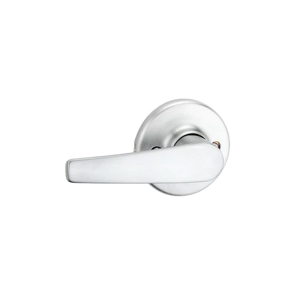 Kwikset Satin Chrome Hall/Closet Delta Passage Door Lever Set - Flockneti