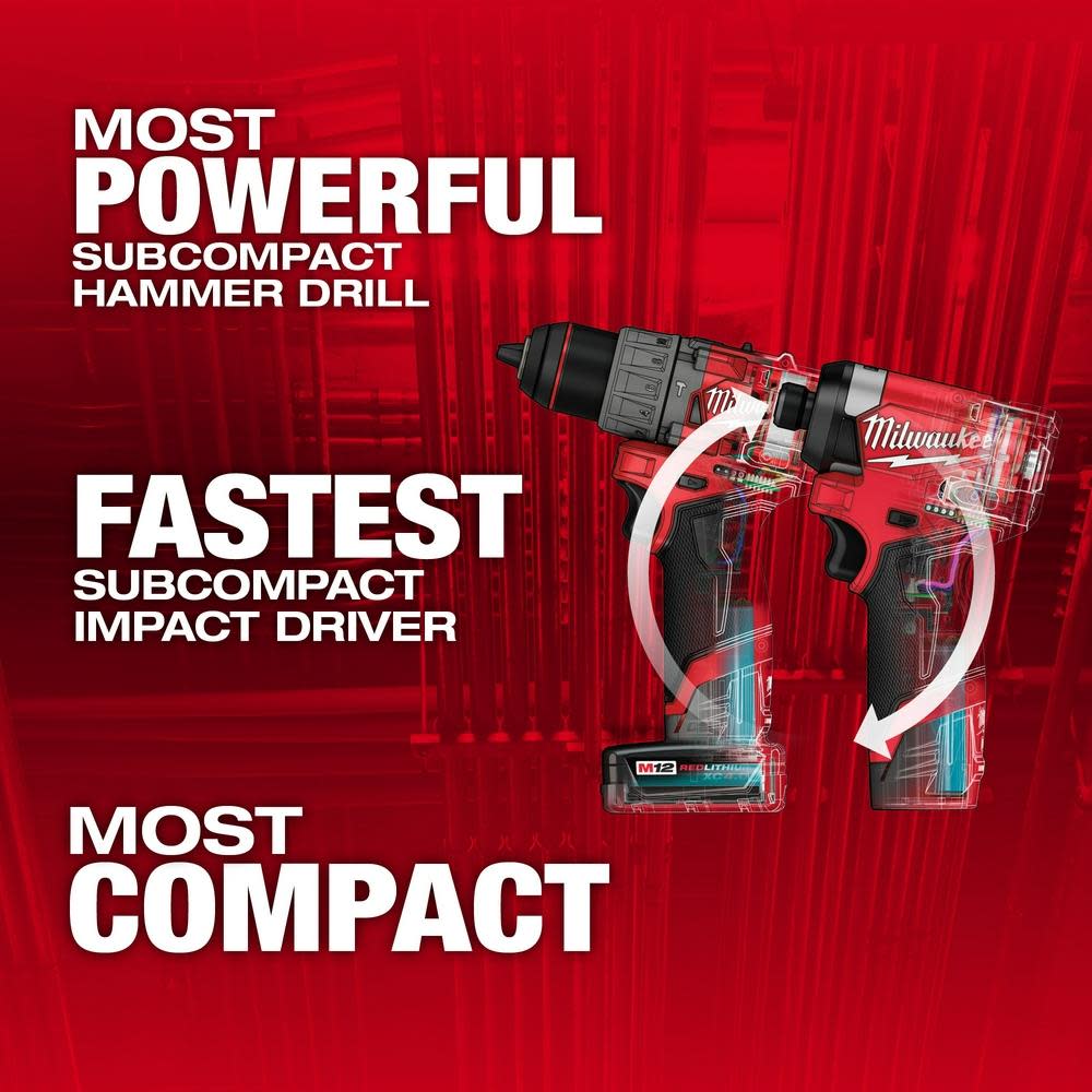 Milwaukee M12 FUEL 2 Tool Combo Kit - Flockneti