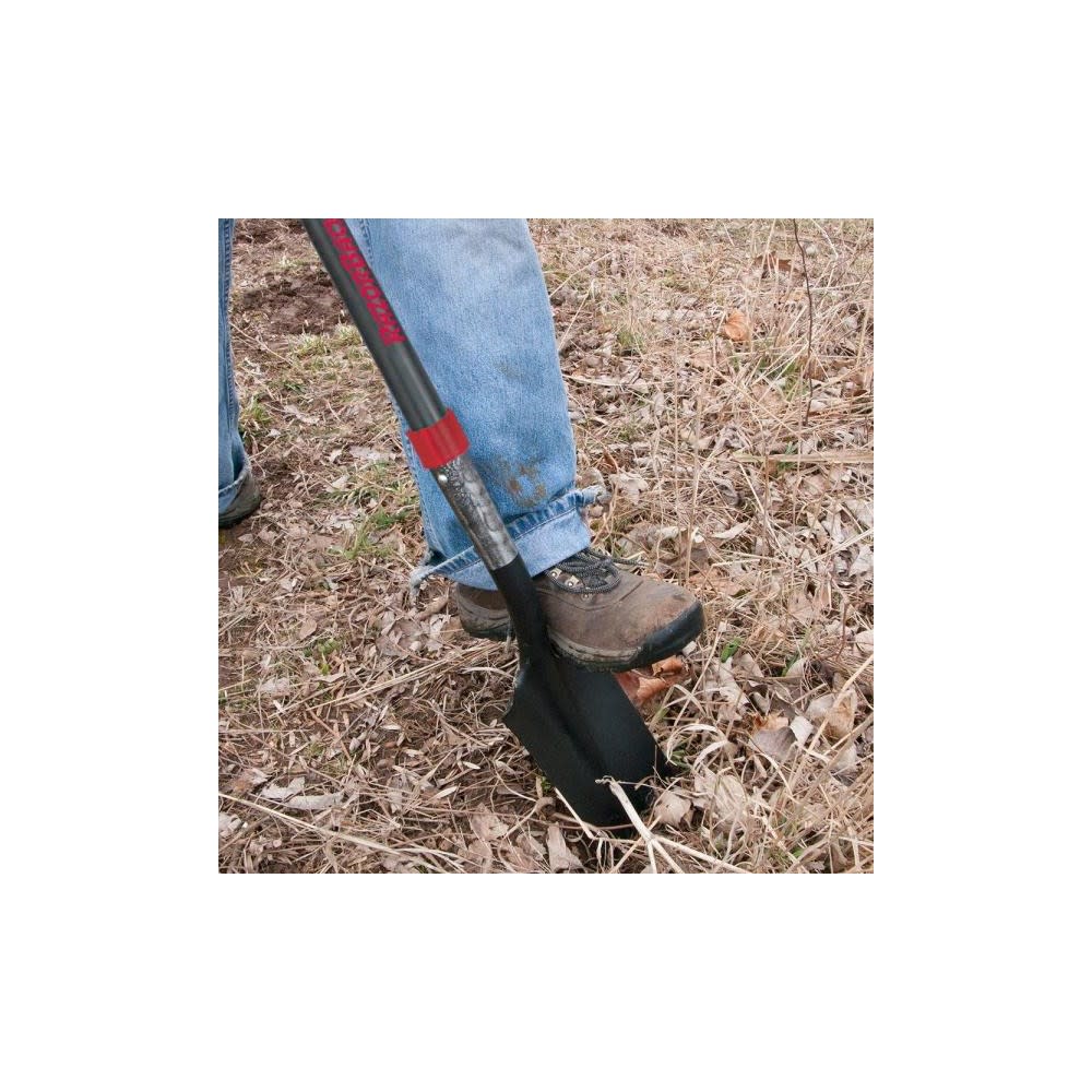 Razorback 16″ Drain Spade with 30″ Fiberglass Handle and Cushion D-Grip - Flockneti