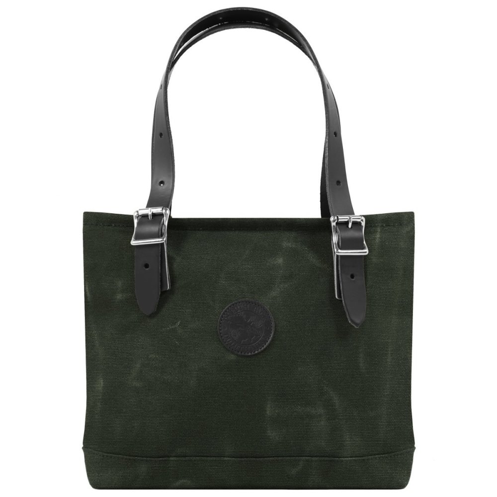 Duluth Pack 9 Liters Capacity Waxed Olive Drab Lakewalk Tote - Flockneti
