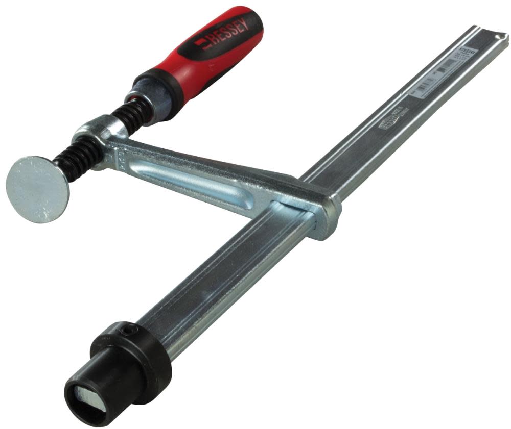 Bessey Welding Table Clamp 12″ Capacity 4.75″ Throat Depth 2K Composite Handle STD Pad for 28 mm Matrix Tables - Flockneti
