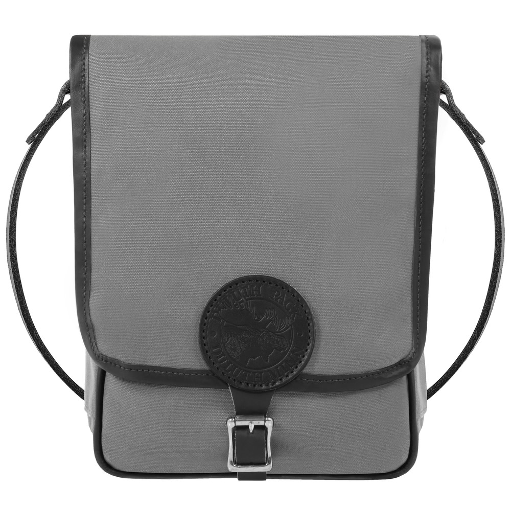 Duluth Pack Haversack with Leather Trim – Grey - Flockneti