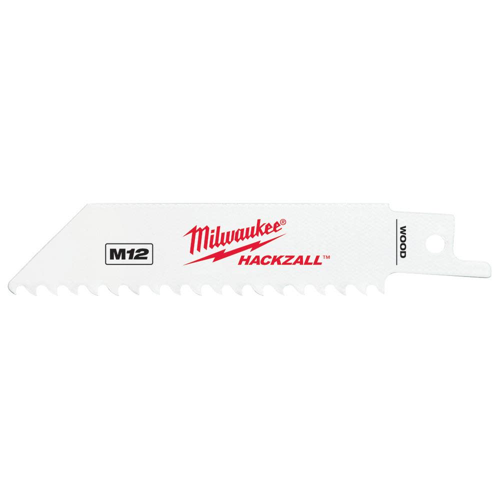 Milwaukee M12 HACKZALL Bi-Metal Blade-Wood 5PK - Flockneti