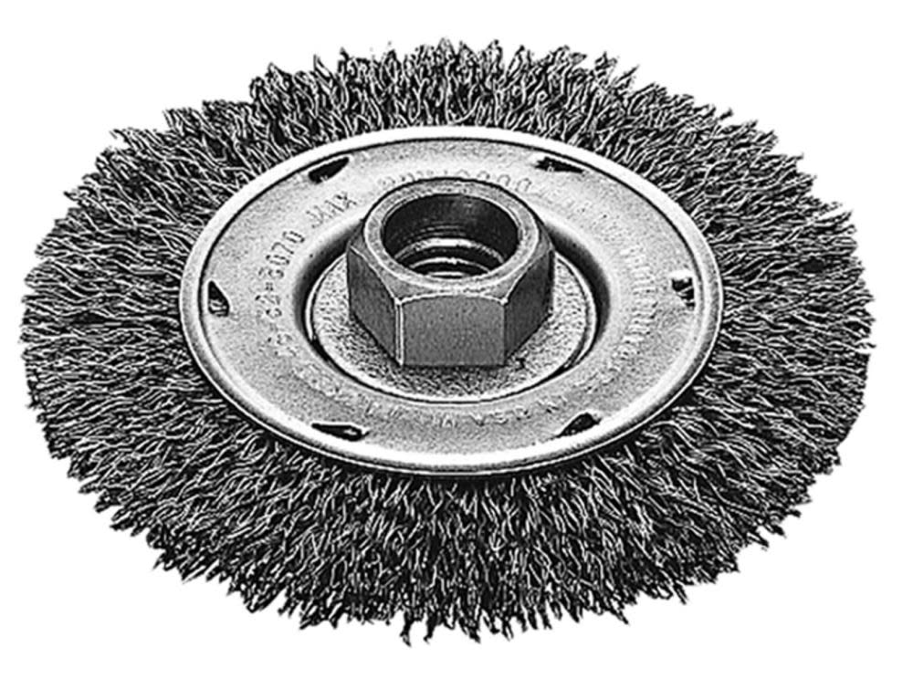 Milwaukee 4 in. Radial Crimped Wheel- Carbon Steel - Flockneti