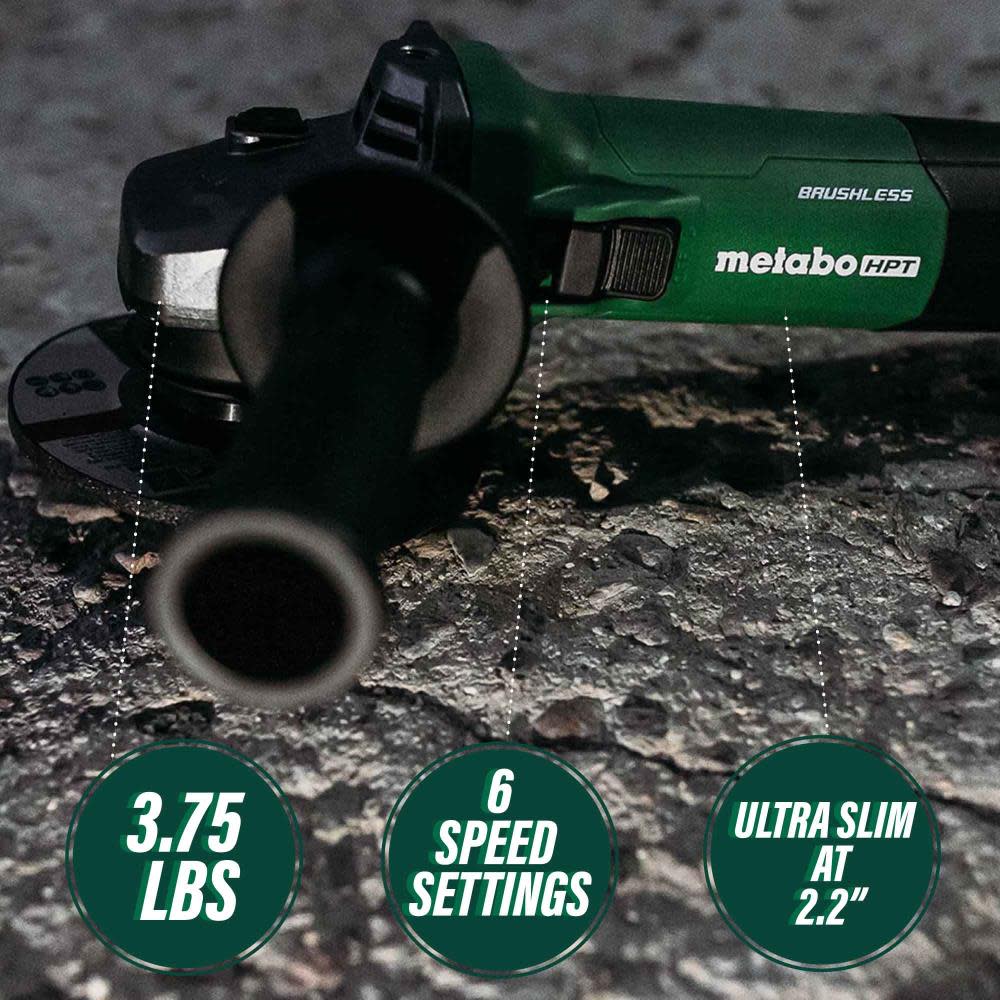 Metabo HPT 5″ 12 Amp Variable Speed Angle Grinder - Flockneti