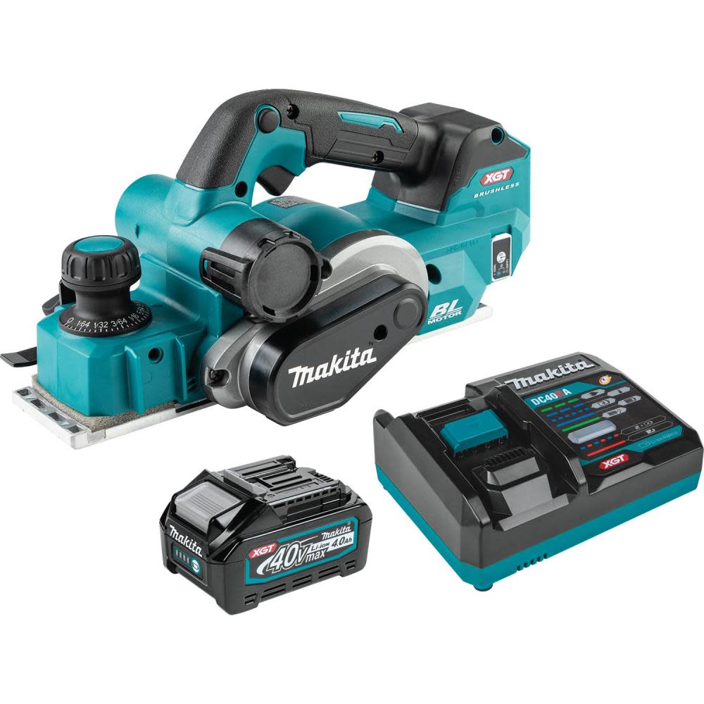 Makita 40V max XGT Cordless 3 1/4″ Planer Kit AWS Capable - Flockneti