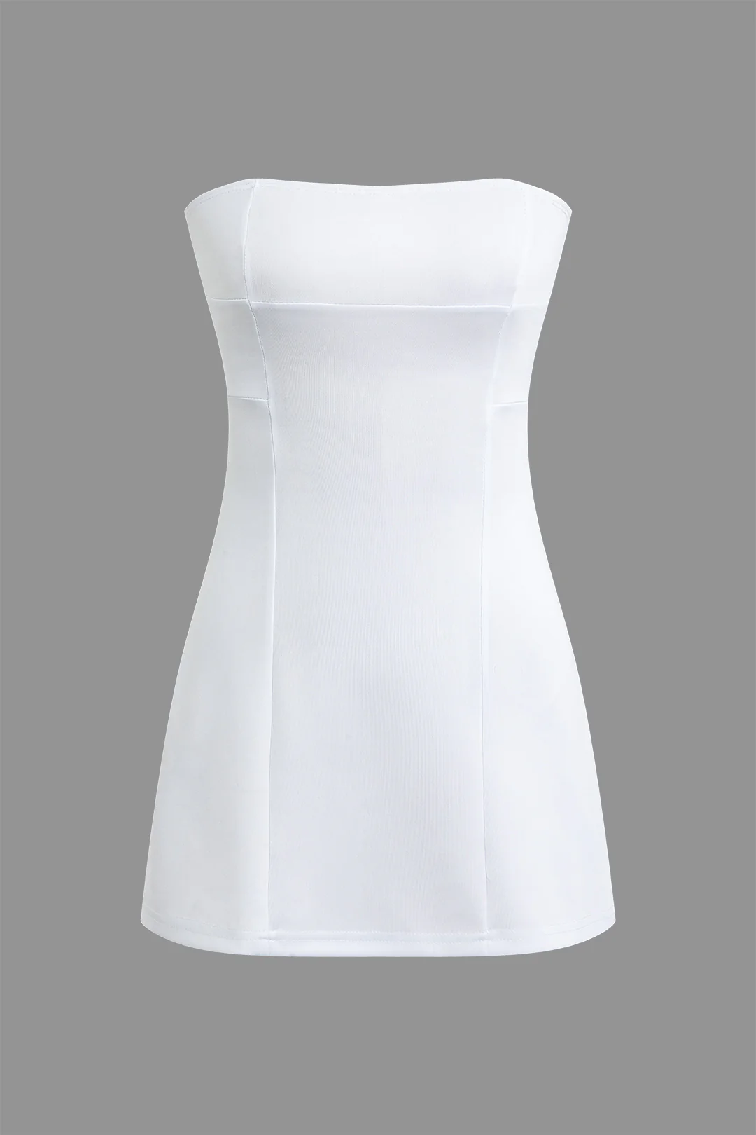 Solid Backless Sleeveless Mini Dress - Flockneti