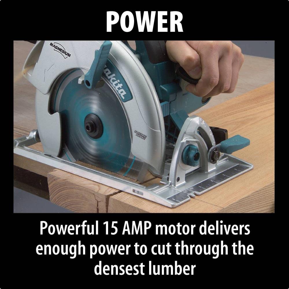 Makita 8-1/4 In. Magnesium Circular Saw with L.E.D. Lights and Electric Brake - Flockneti