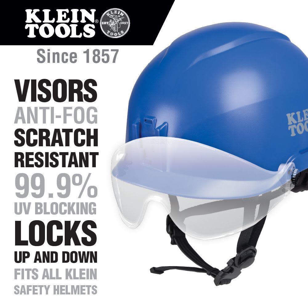 Klein Tools Safety Helmet Visor Clear - Flockneti