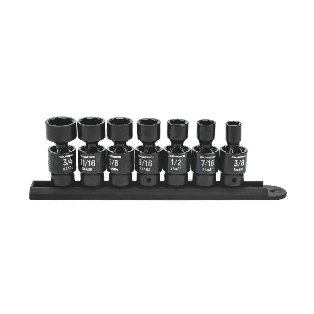 GEARWRENCH 3/8″ Drive Impact SAE Socket 7pc - Flockneti