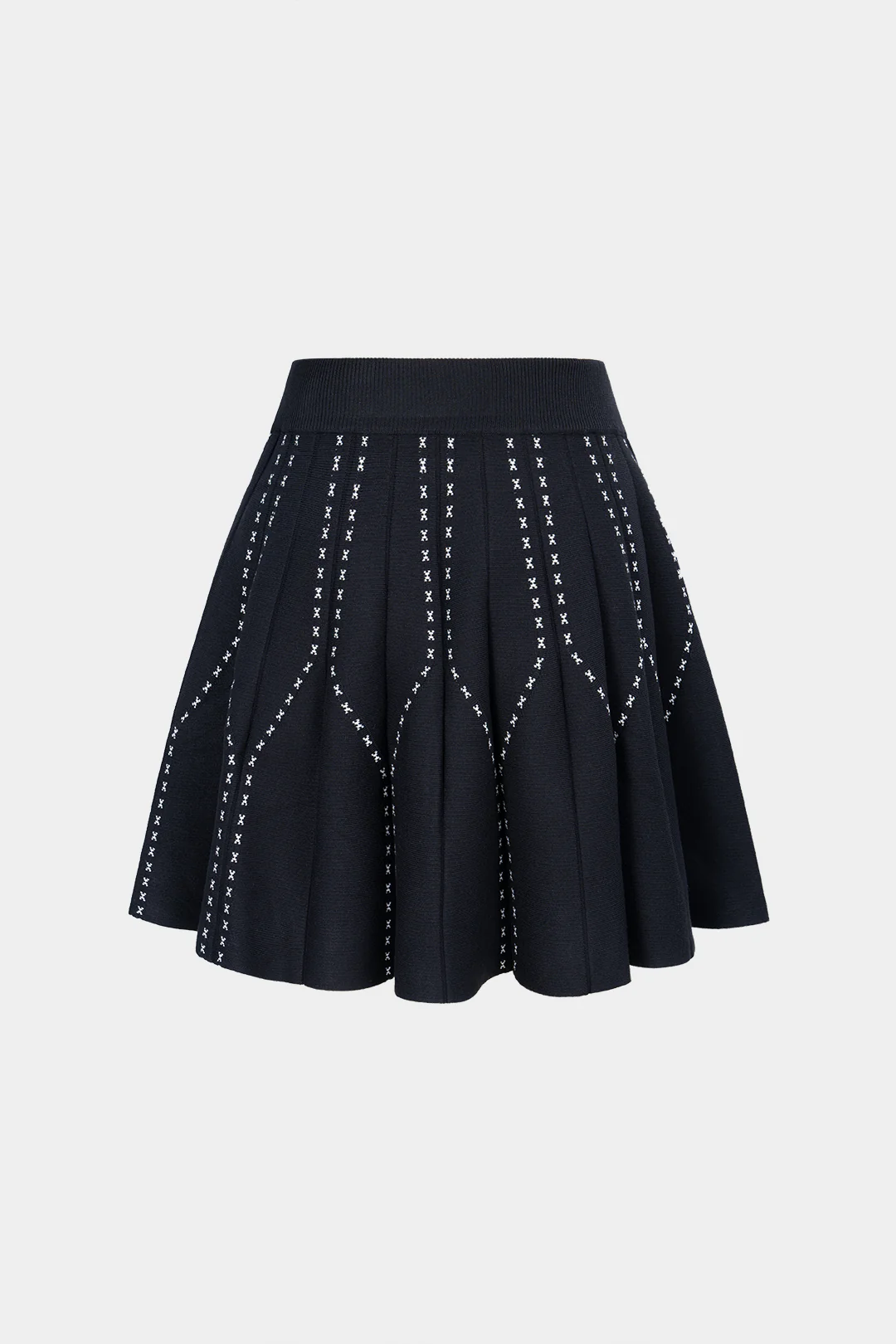 Knit Ribbed Mini Skirt - Flockneti