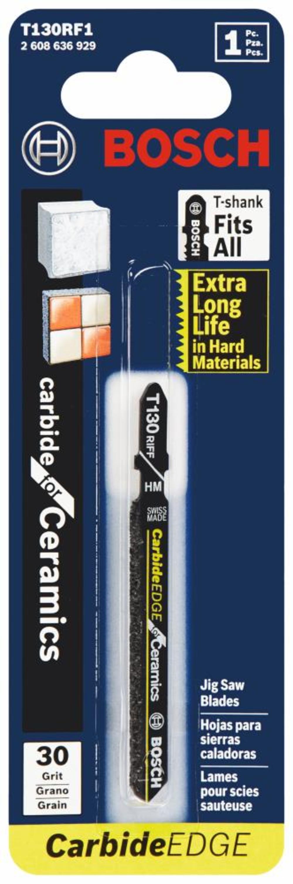 Bosch Jig Saw Blade 3 1/4″ 30 Grit Carbide Edge for Ceramics T Shank - Flockneti