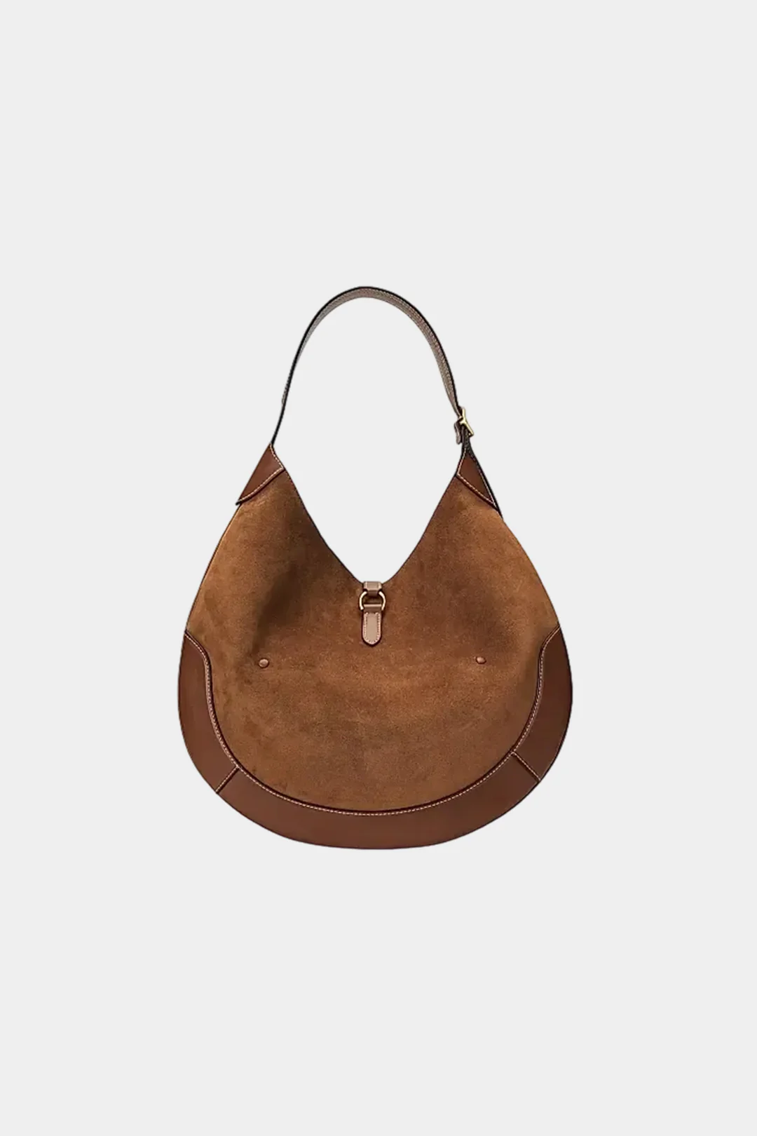 Suede Patchwork Shoulder Bag - Flockneti