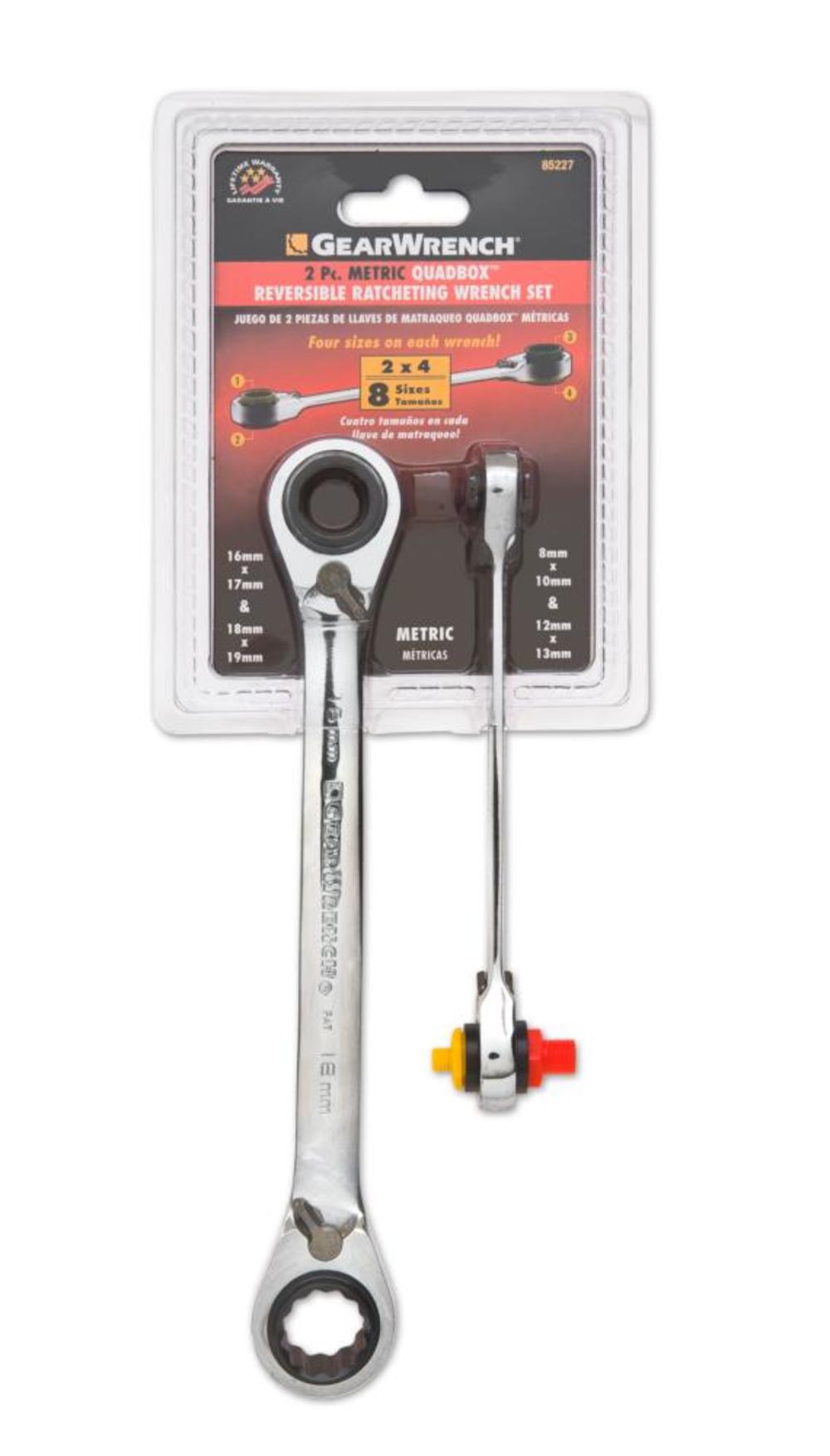 GEARWRENCH SET WR RAT QUADBX MET 2PC - Flockneti