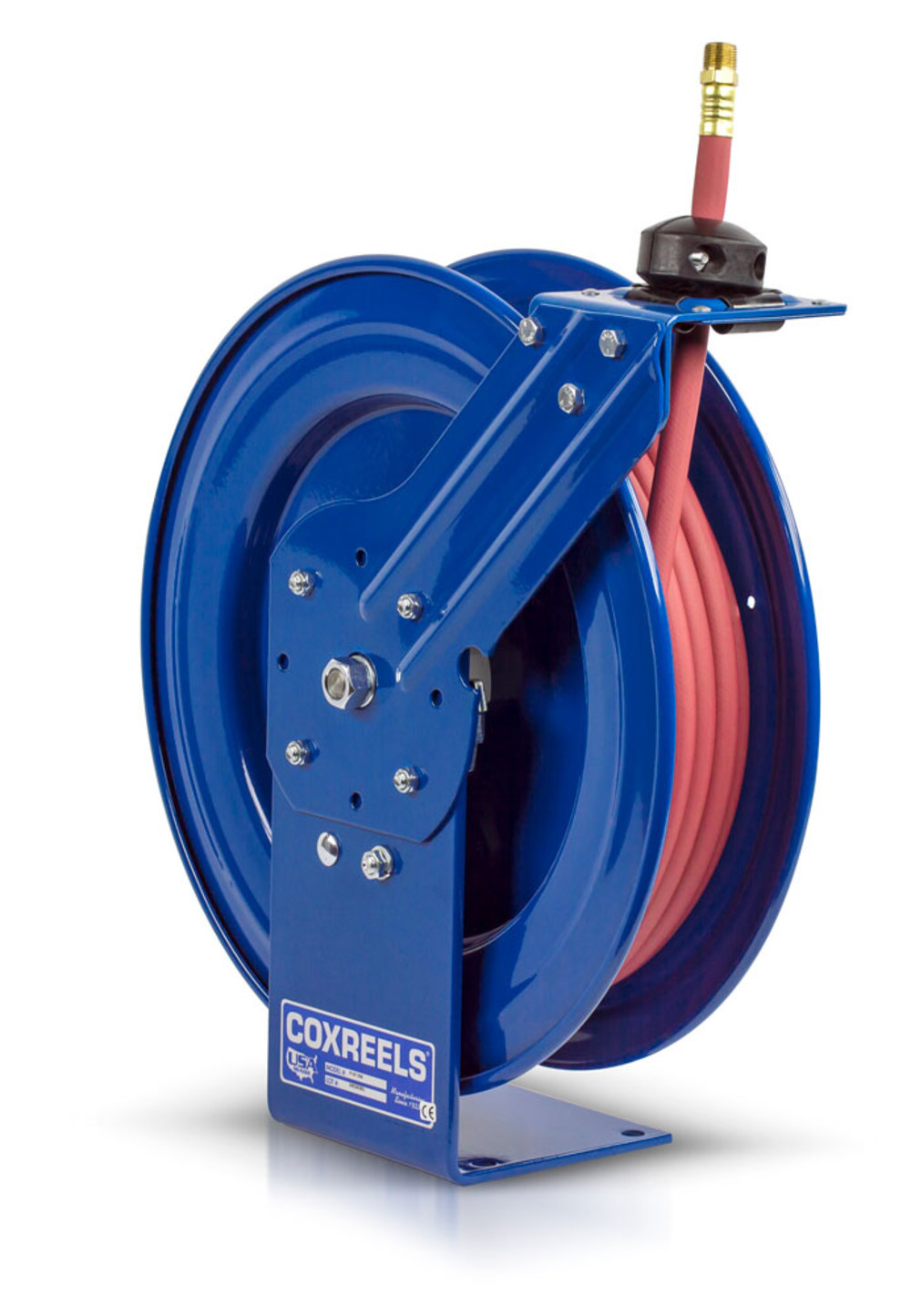 Coxreels 3/8 in x 50 ft Performance Spring Driven Hose Reel 300PSI - Flockneti