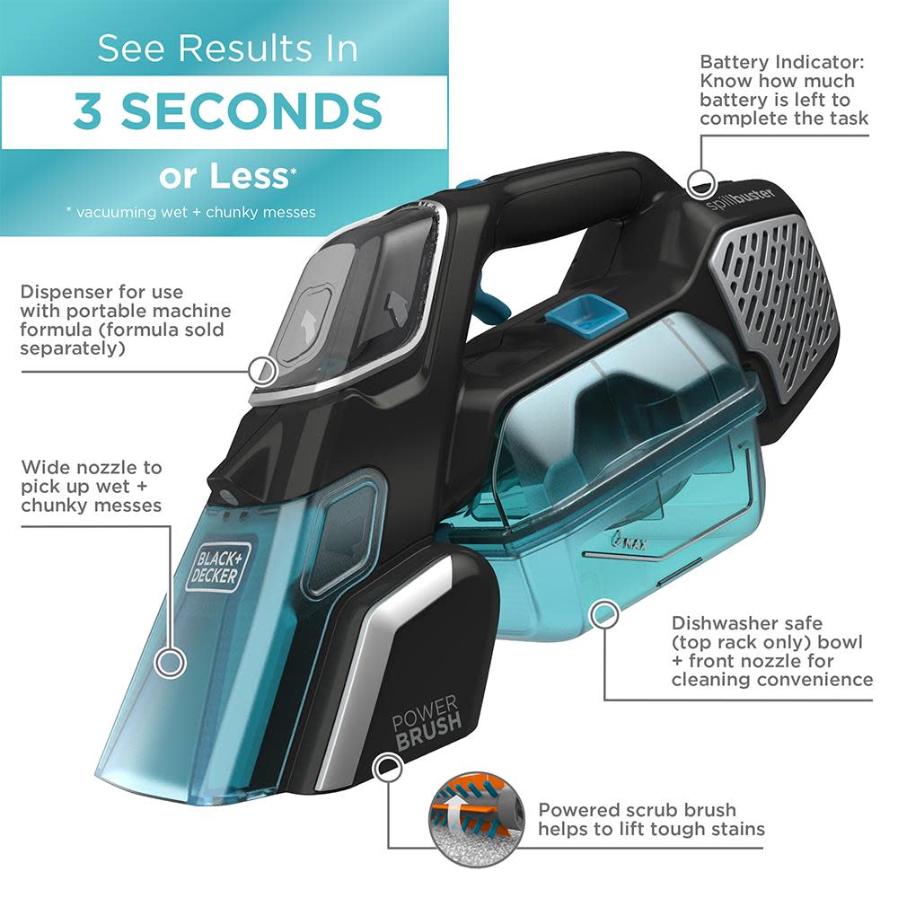 Black and Decker Spillbuster Portable Carpet Cleaner - Flockneti