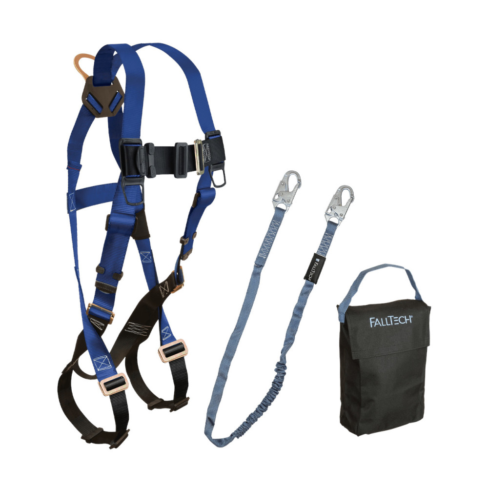 Falltech Gear Bag with Single Handle 11″ Black Polyester Small - Flockneti