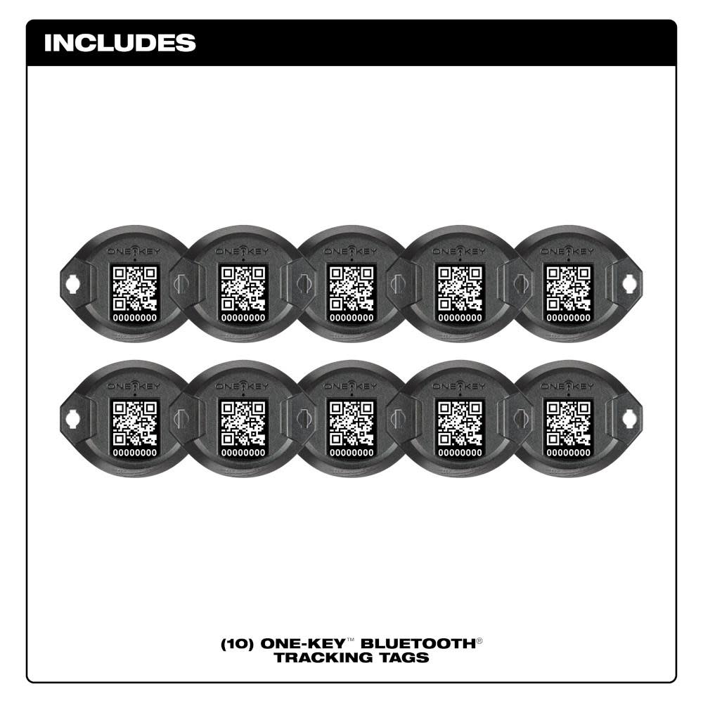 Milwaukee ONE-KEY Bluetooth Tracking Tag 10pk - Flockneti