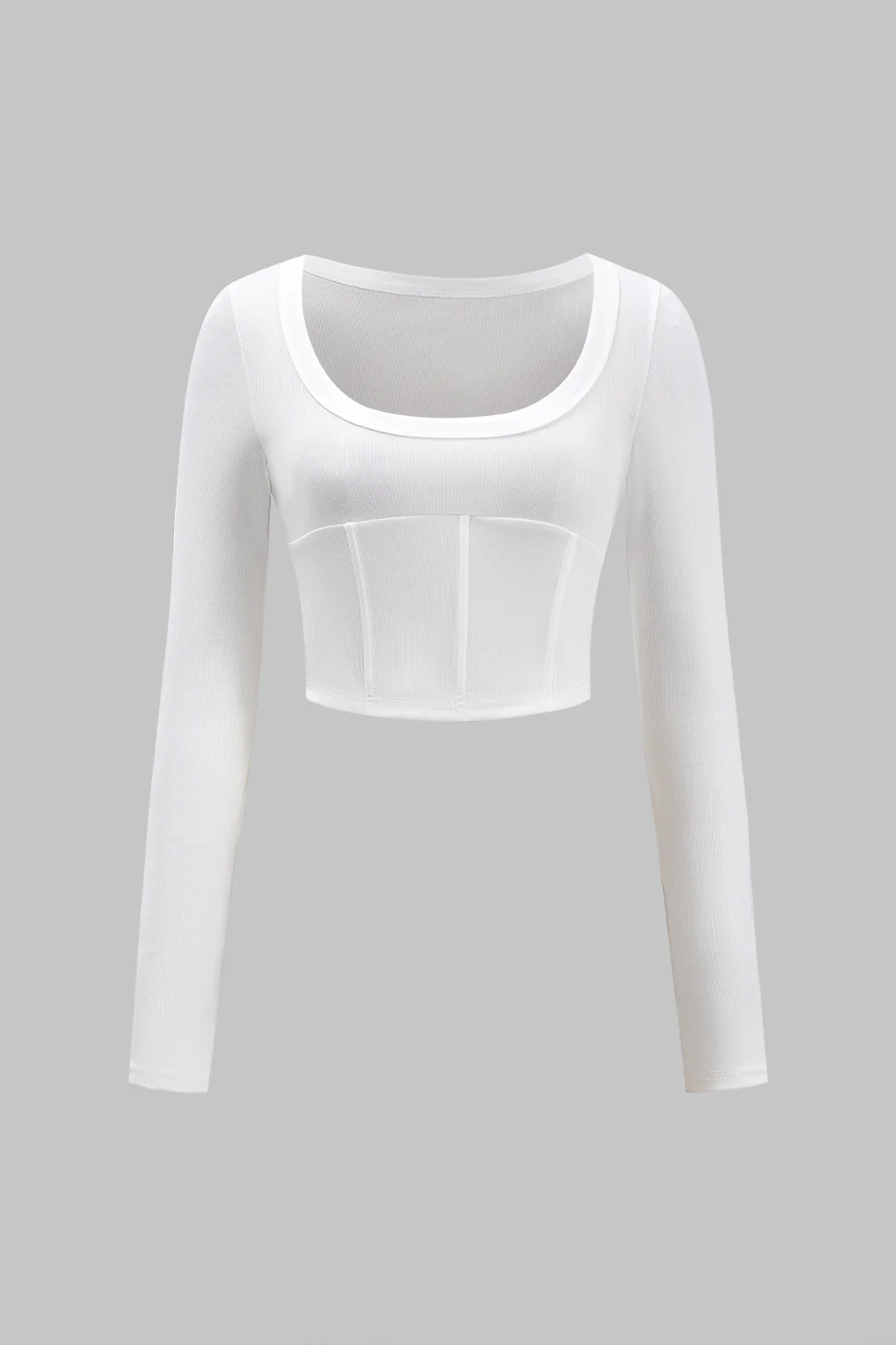 Square Neck Long-Sleeve Top - Flockneti