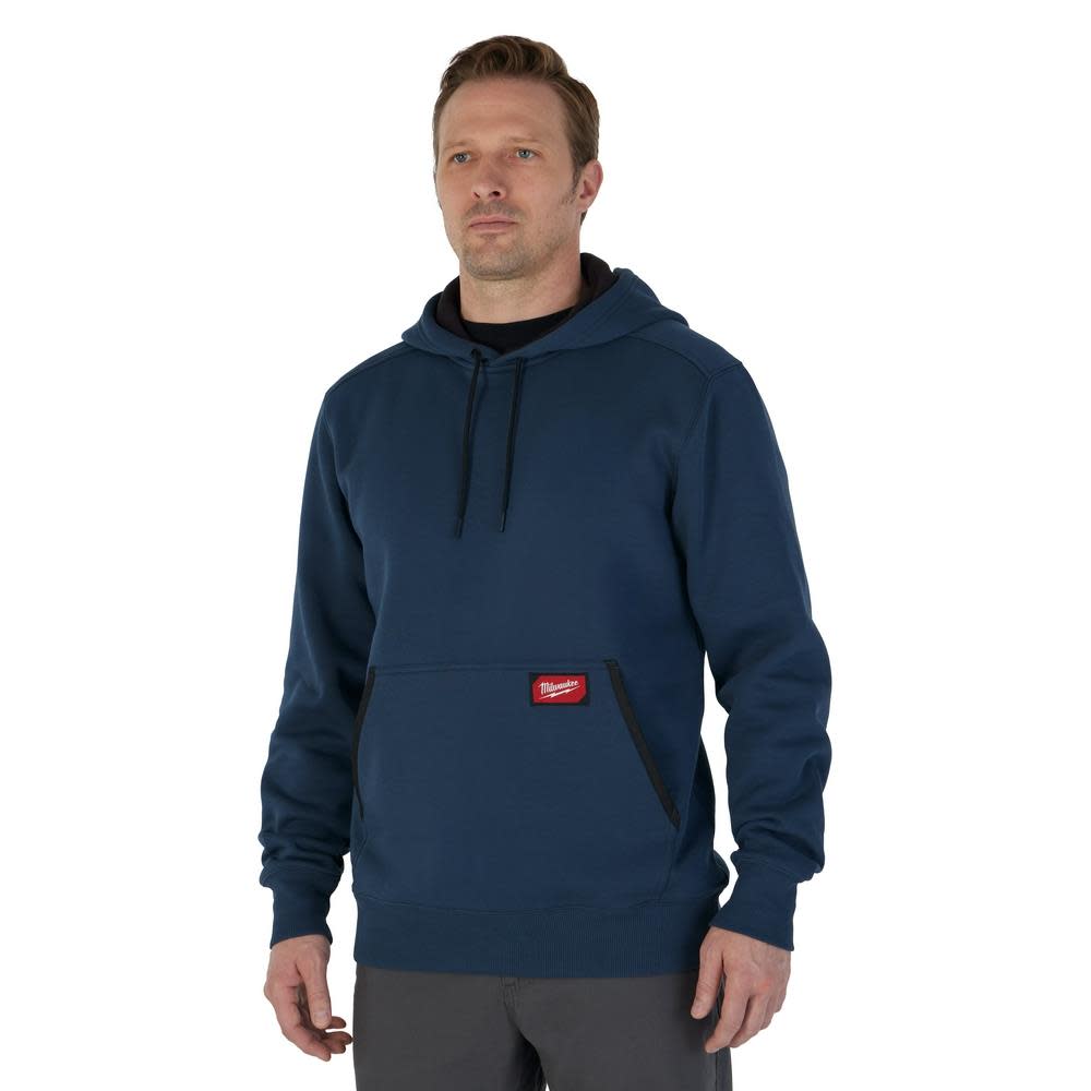 Milwaukee Midweight Pullover Hoodie Blue 2X - Flockneti