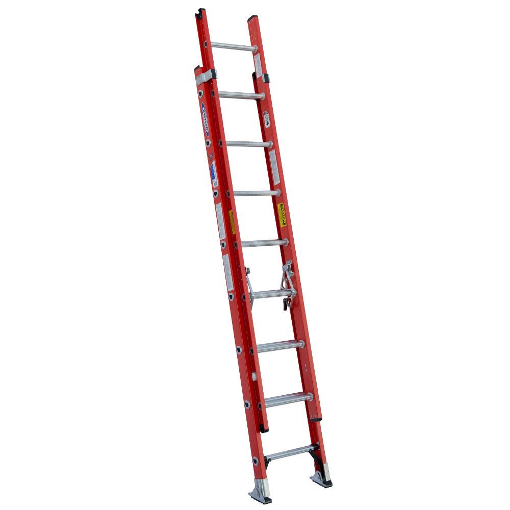 Werner 16-ft Fiberglass 300-lb Type IA Extension Ladder - Flockneti
