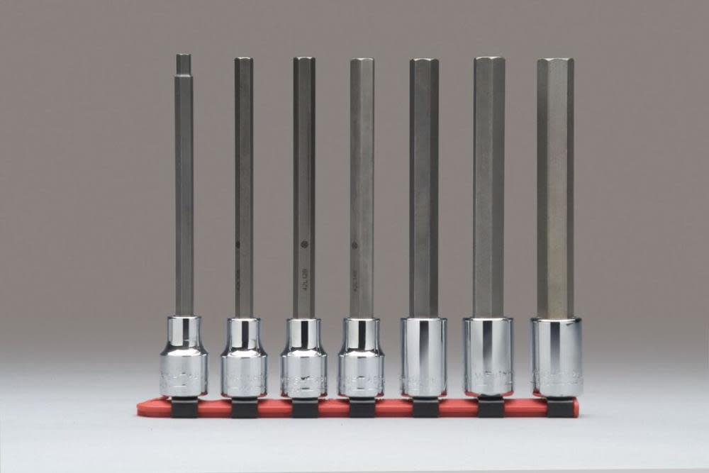 Wright Tool 3/8 In. Dr. 7 pc. Hex Bit Socket Set – Long Length - Flockneti