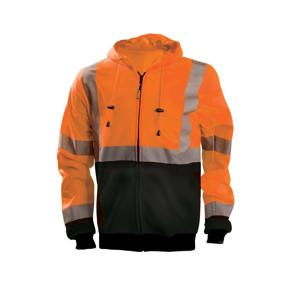 Occunomix Hi-Vis Orange 9oz Full Zip Hoodie Sweatshirt 5X - Flockneti