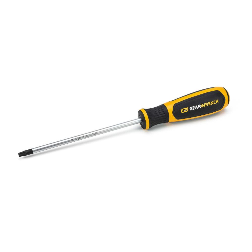 GEARWRENCH T27 x 6″ Torx Dual Material Screwdriver - Flockneti
