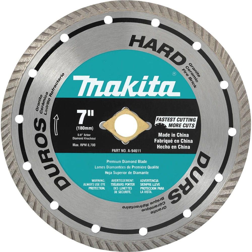 Makita 7 in. Turbo Rim Hard Material Diamond Blade - Flockneti