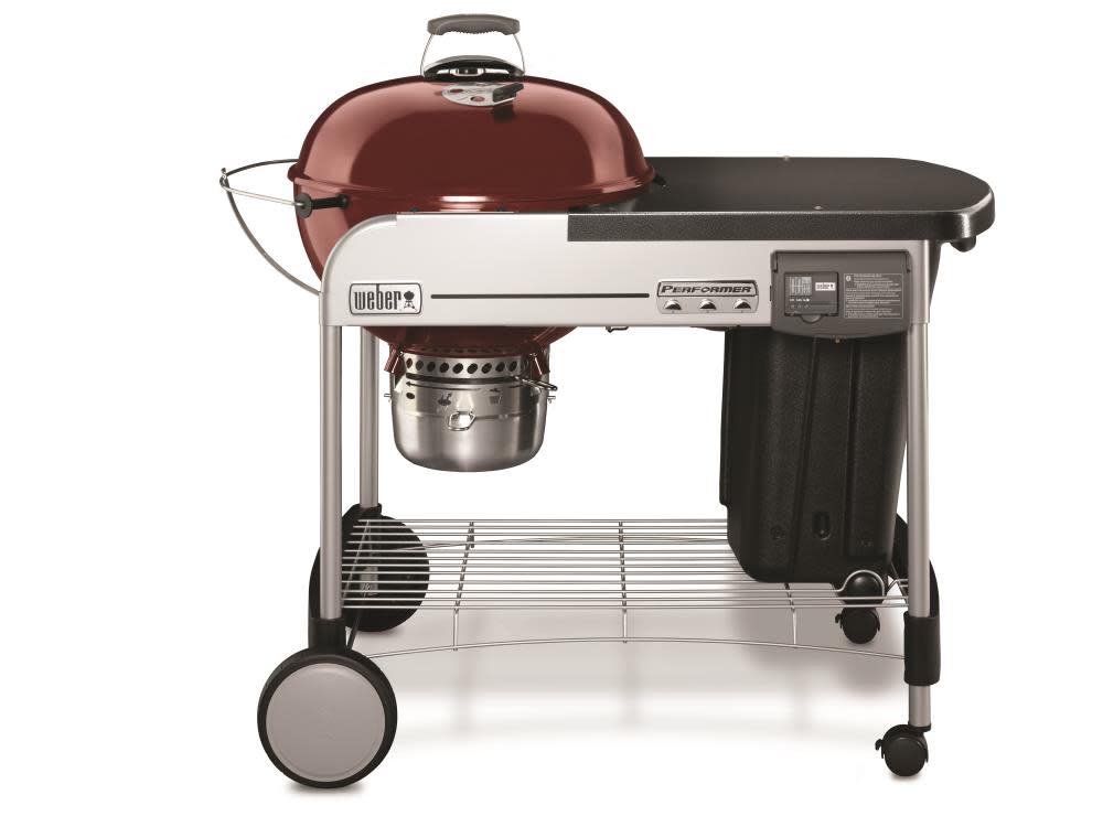 Weber Performer Deluxe Charcoal Grill – 22 In. Crimson - Flockneti