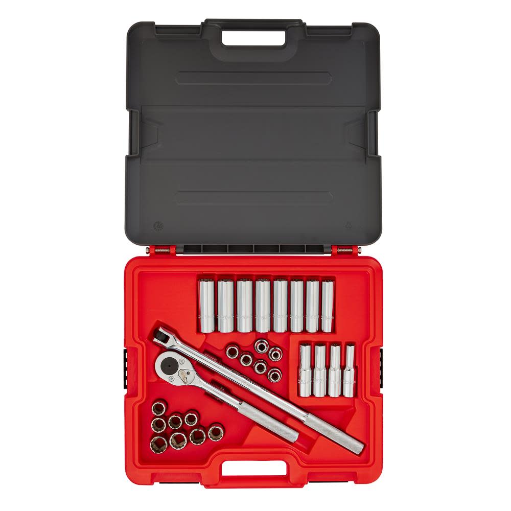 Proto Socket Set 1/2 DR 30pc MM 12pt - Flockneti